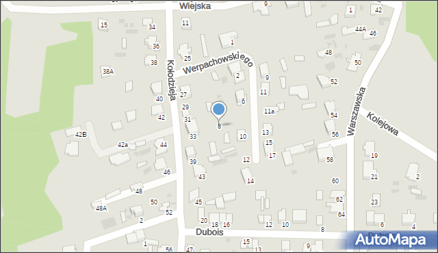 Hajnówka, Werpachowskiego Jana, 8, mapa Hajnówka
