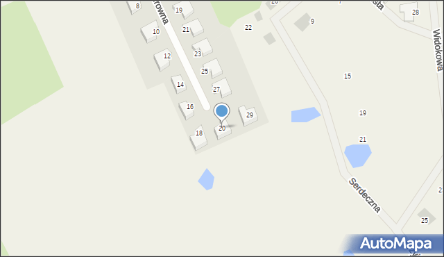 Jonkowo, Wędrowna, 20, mapa Jonkowo