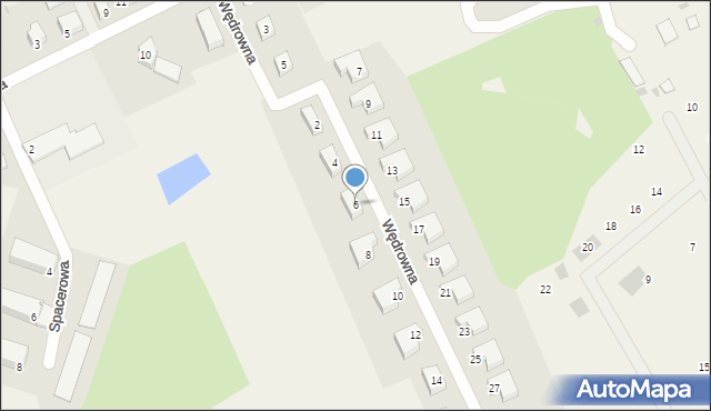 Jonkowo, Wędrowna, 6, mapa Jonkowo