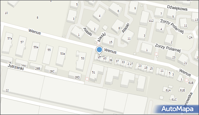 Józefosław, Wenus, 47, mapa Józefosław