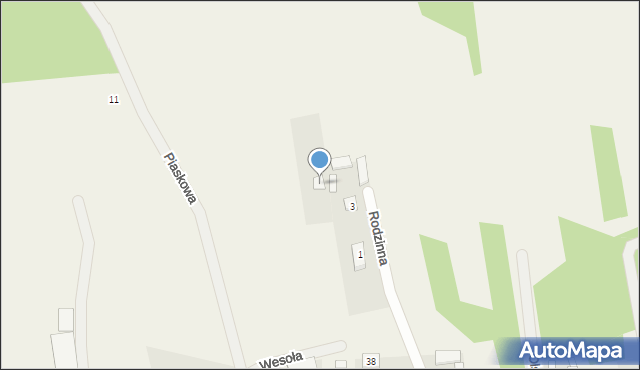 Józefów, Wesoła, 5, mapa Józefów