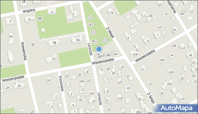 Józefów, Westerplatte, 13C, mapa Józefów