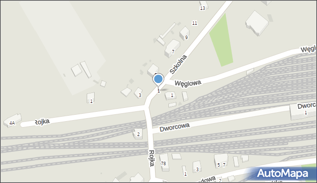 Kamieniec Ząbkowicki, Węglowa, 1, mapa Kamieniec Ząbkowicki