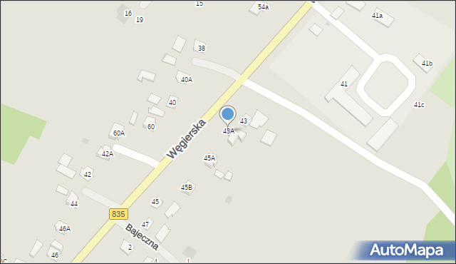 Kańczuga, Węgierska, 43A, mapa Kańczuga