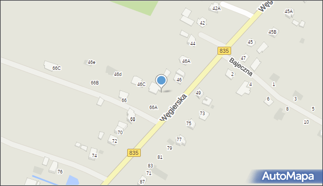 Kańczuga, Węgierska, 46b, mapa Kańczuga