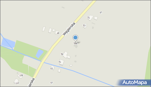 Kańczuga, Węgierska, 59a, mapa Kańczuga