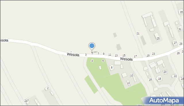 Karczmiska Drugie, Wesoła, 5, mapa Karczmiska Drugie