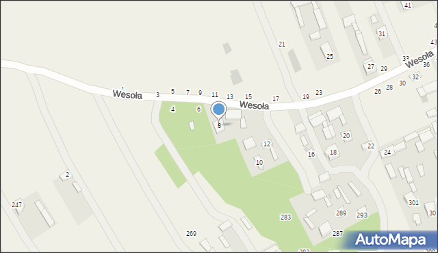 Karczmiska Drugie, Wesoła, 8, mapa Karczmiska Drugie