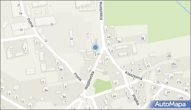 Kazimierz Biskupi, Węglewska, 2, mapa Kazimierz Biskupi