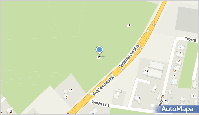 Kębłowo, Wejherowska, 17, mapa Kębłowo