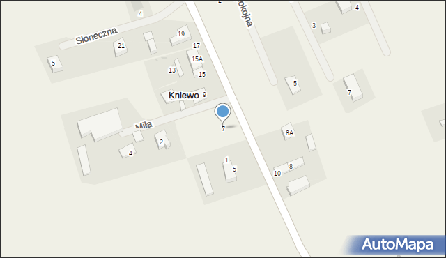 Kniewo, Wejherowska, 7, mapa Kniewo