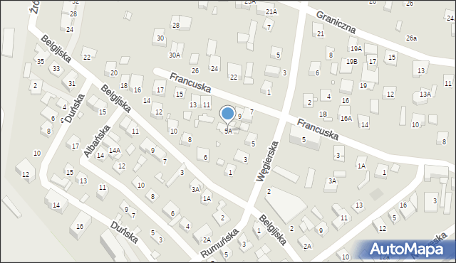 Kobyłka, Węgierska, 5A, mapa Kobyłka