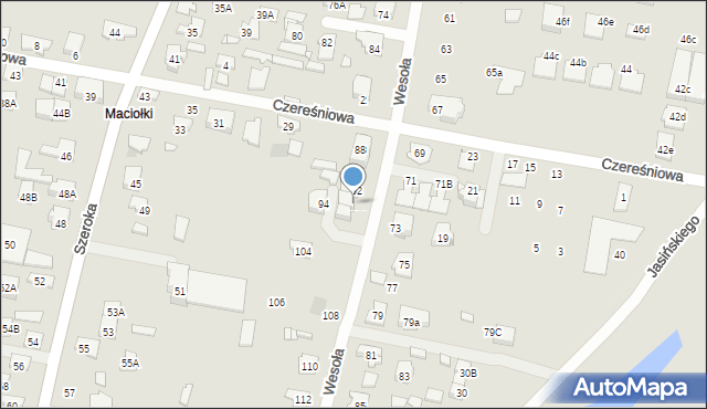 Kobyłka, Wesoła, 92A, mapa Kobyłka