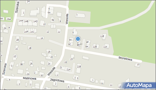 Kobyłka, Wesoła, 9D, mapa Kobyłka