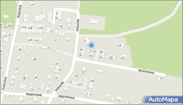 Kobyłka, Wesoła, 9E, mapa Kobyłka