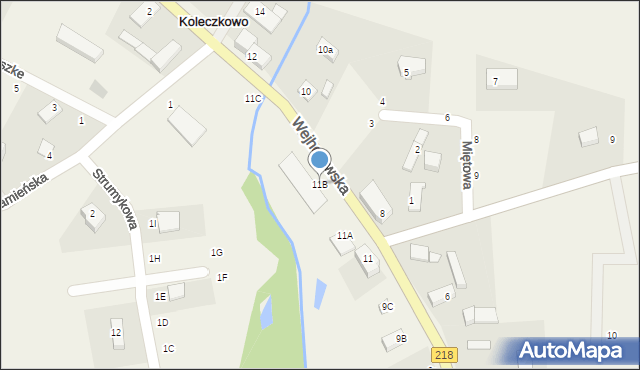 Koleczkowo, Wejherowska, 11B, mapa Koleczkowo