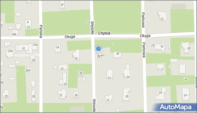 Konstancin-Jeziorna, Wesoła, 19, mapa Konstancin-Jeziorna