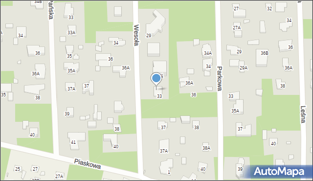 Konstancin-Jeziorna, Wesoła, 35, mapa Konstancin-Jeziorna