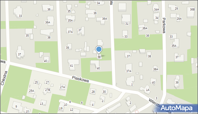 Konstancin-Jeziorna, Wesoła, 38, mapa Konstancin-Jeziorna