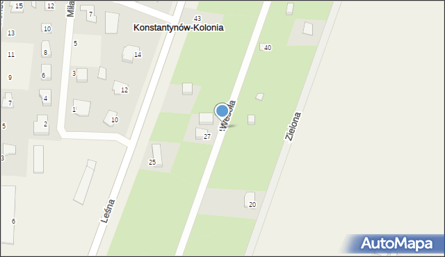 Konstantynów, Wesoła, 29, mapa Konstantynów