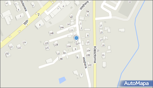 Kościerzyna, Wejhera Jakuba, 11, mapa Kościerzyna