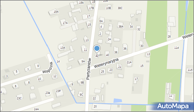 Kotuń, Weterynaryjna, 42, mapa Kotuń