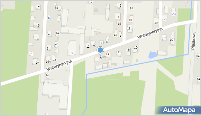 Kotuń, Weterynaryjna, 5, mapa Kotuń