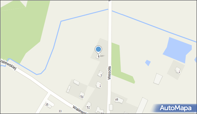 Kowala-Stępocina, Wesoła, 5, mapa Kowala-Stępocina