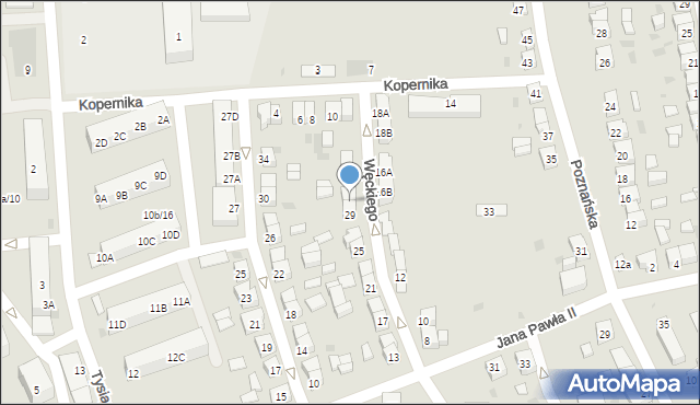 Koźmin Wielkopolski, Węckiego Józefa, 31, mapa Koźmin Wielkopolski