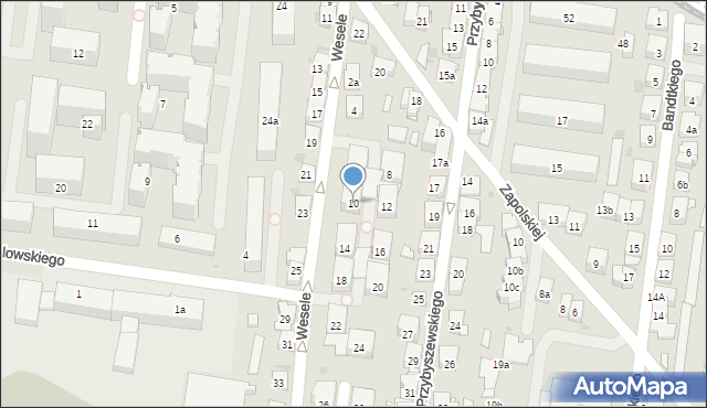 Kraków, Wesele, 10, mapa Krakowa