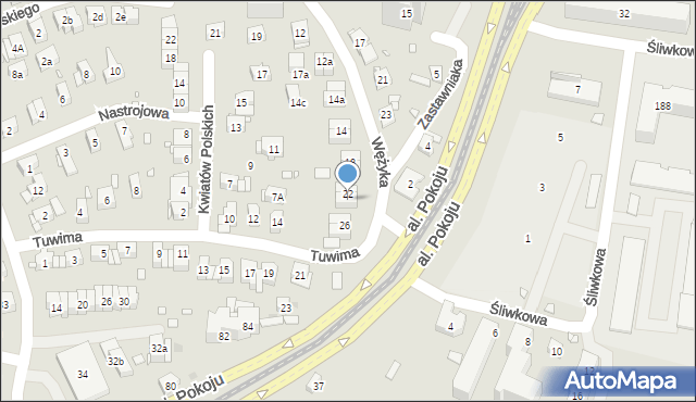 Kraków, Wężyka Franciszka, 24, mapa Krakowa