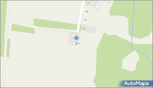 Kruszewo, Wesoła, 50, mapa Kruszewo