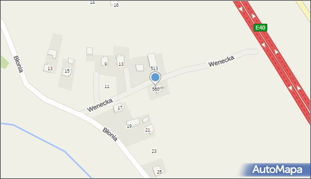 Kryspinów, Wenecka, 4, mapa Kryspinów