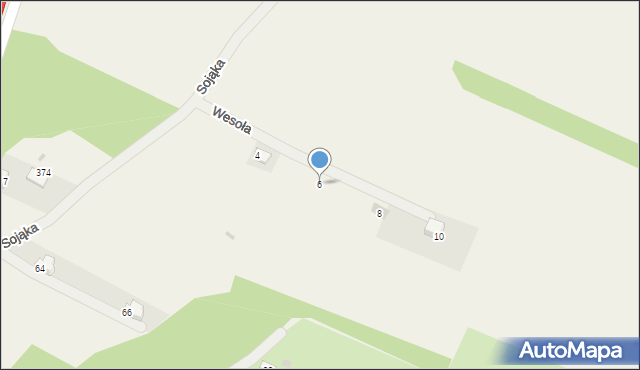 Kryspinów, Wesoła, 6, mapa Kryspinów