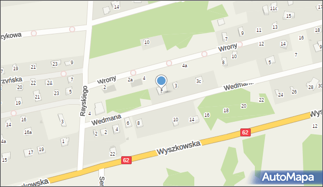 Łacha, Wedmana Daniela, 3a, mapa Łacha