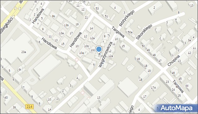 Lębork, Węgrzynowicza Juliana, 6a, mapa Lębork