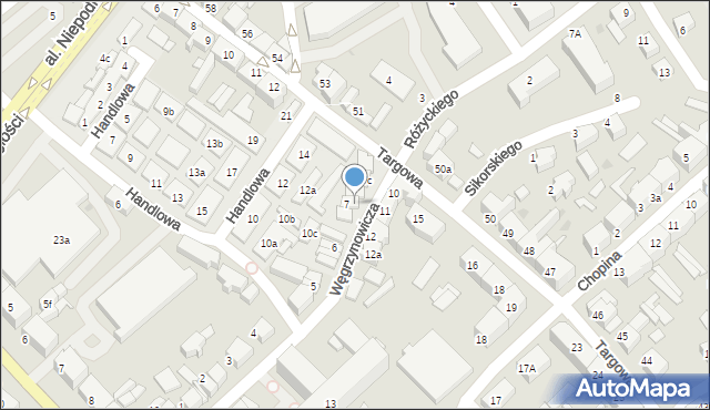 Lębork, Węgrzynowicza Juliana, 7a, mapa Lębork