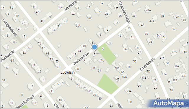 Legionowo, Weteranów, 7, mapa Legionowo