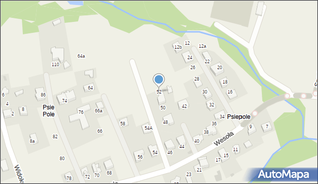 Libertów, Wesoła, 52, mapa Libertów