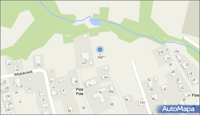 Libertów, Wesoła, 64a, mapa Libertów