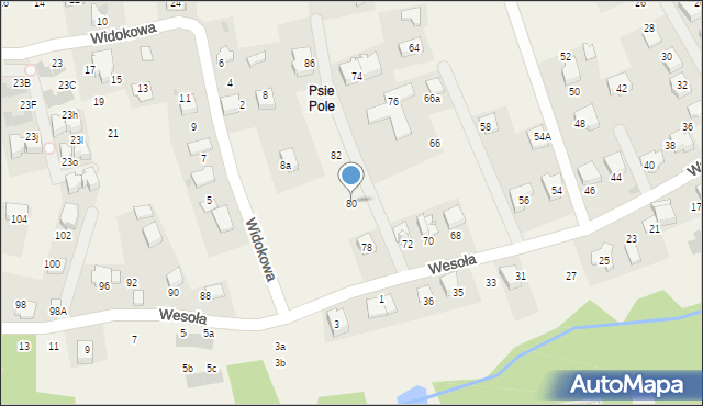 Libertów, Wesoła, 80, mapa Libertów