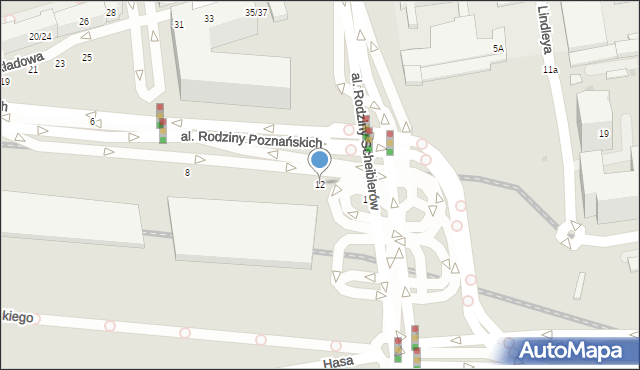 Łódź, Węglowa, 12, mapa Łodzi