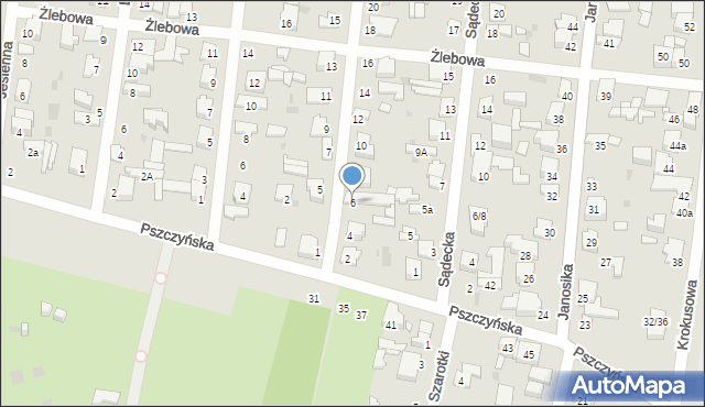 Łódź, Weselna, 6, mapa Łodzi
