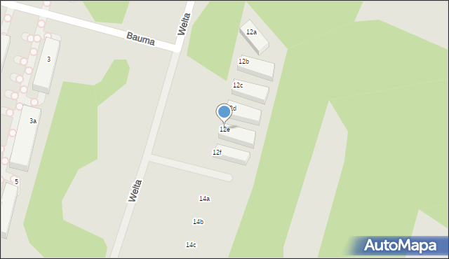 Łódź, Welta Moryca, 12e, mapa Łodzi