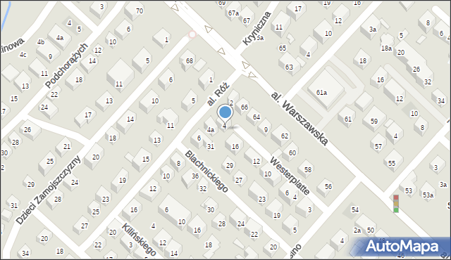 Lublin, Westerplatte, 18, mapa Lublina