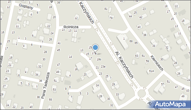 Łuków, Wereszczakówny Maryli, 17b, mapa Łuków