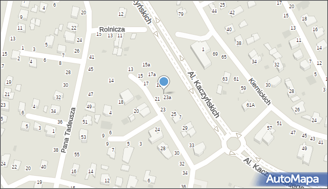 Łuków, Wereszczakówny Maryli, 21b, mapa Łuków