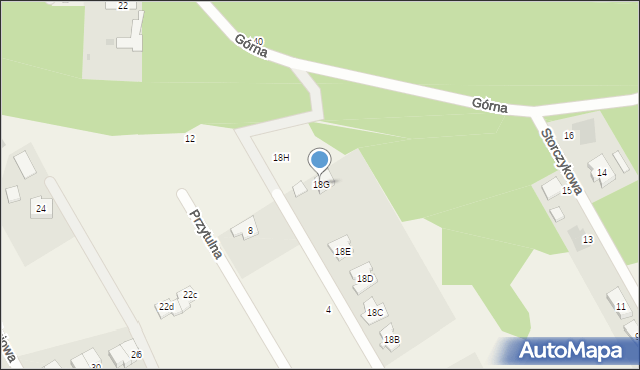 Majdan, Wesoła, 18G, mapa Majdan