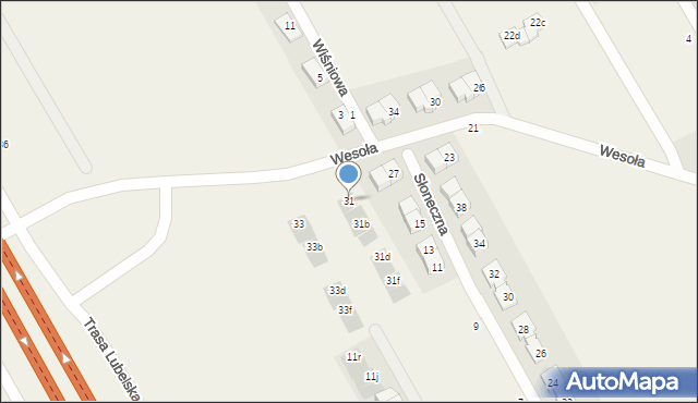 Majdan, Wesoła, 31, mapa Majdan