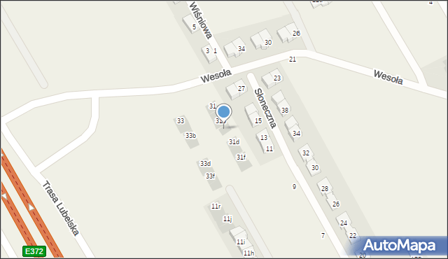 Majdan, Wesoła, 31c, mapa Majdan